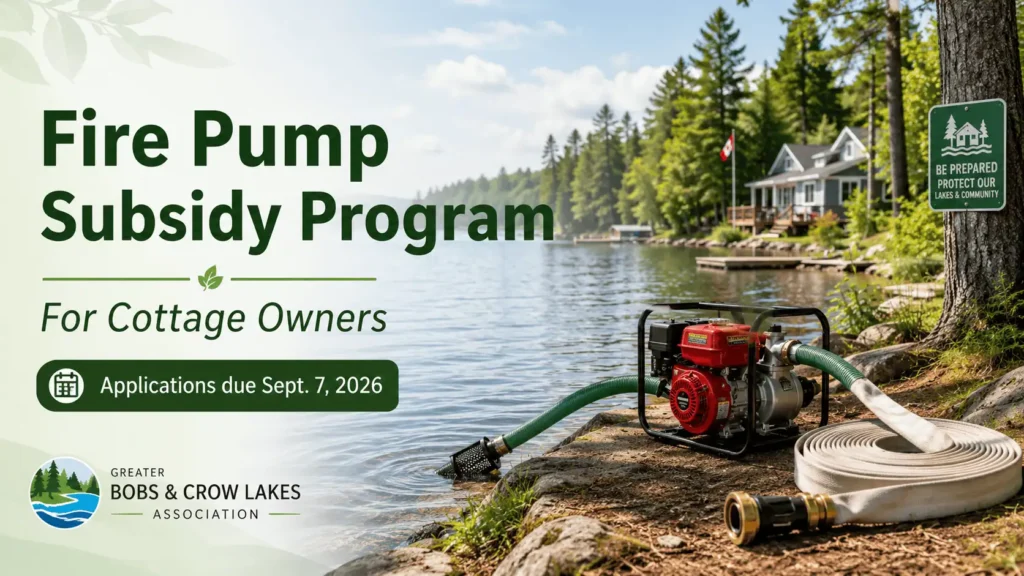 Fire Pump Subsidy Program for Cottage Owners
